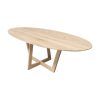 Tafelblad ovaal (facet rand) - massief Eiken - 40 mm - Afbeelding 6