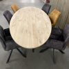 Tafelblad ovaal (facet rand) - massief Eiken - 40 mm
