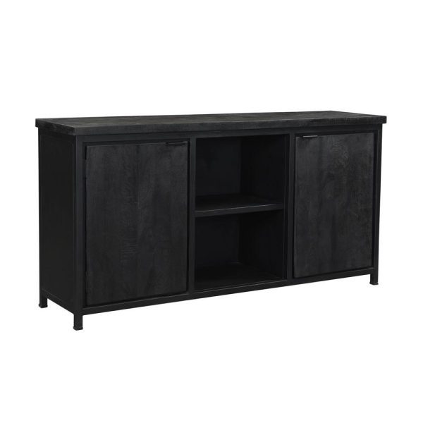 Dressoir - Zwart Mango hout - Sel - Afbeelding 2