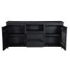 Dressoir - Zwart Mango hout - Rana - Afbeelding 2