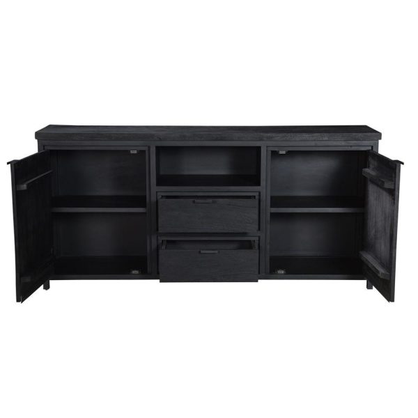 Dressoir - Zwart Mango hout - Rana - Afbeelding 2