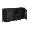 Dressoir - Zwart Mango hout - Rana - Afbeelding 3