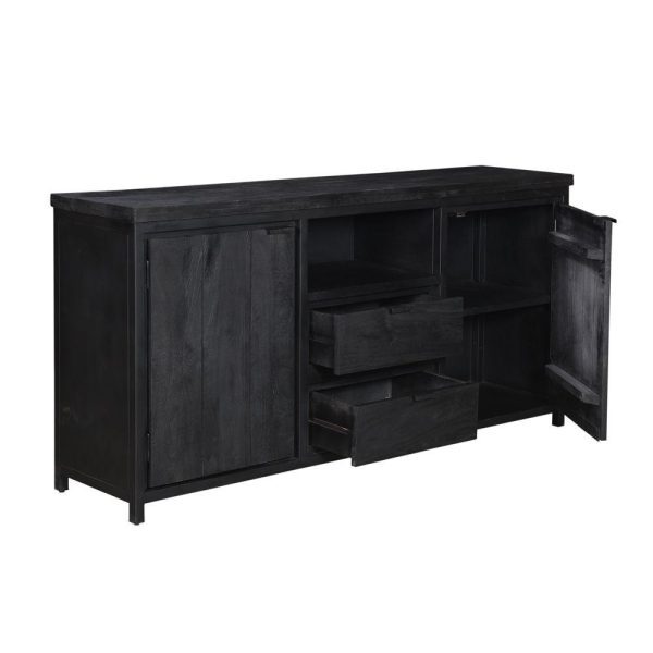 Dressoir - Zwart Mango hout - Rana - Afbeelding 3