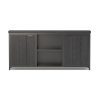 Zwart Mango houten dressoir type Sel met artikelnummer CMSB001BLC