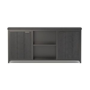 Zwart Mango houten dressoir type Sel met artikelnummer CMSB001BLC