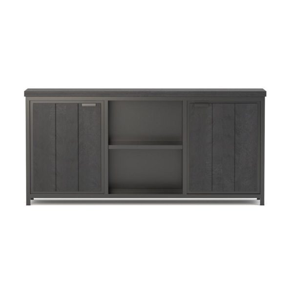 Zwart Mango houten dressoir type Sel met artikelnummer CMSB001BLC
