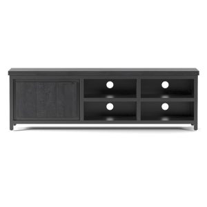 Zwart Mango houten tv-meubel, type Lund met artikelnummer CMTV005BLC