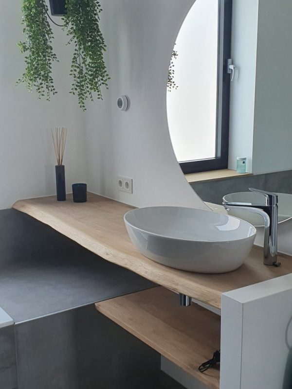 Wandplank recht - Massief Eiken - 40 mm - Afbeelding 6