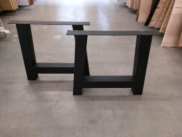 A-poot (buiten) - zwart gegalvaniseerd staal - koker: 10x10 cm - Afbeelding 2