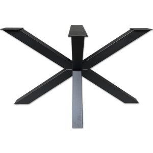 Matrixpoot (laag) - zwart metaal - 120 x 75 cm - koker: 8x8 cm