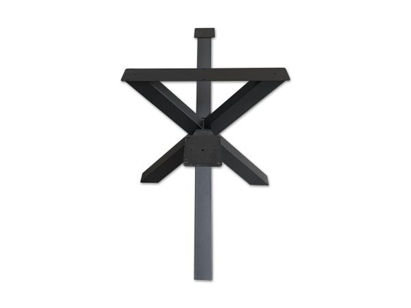 Matrixpoot BM5 - zwart metaal - 120 x 75 cm - koker: 8x8 cm - Afbeelding 3