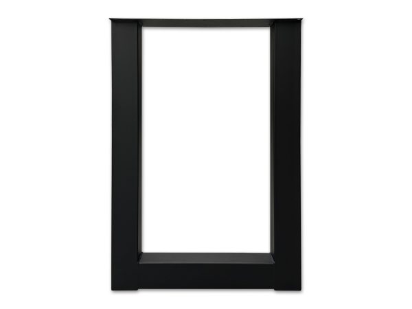 U-poot (bartafel) - zwart metaal - koker: 10x10 cm