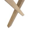 X-poot (bartafel) - massief Eiken - koker: 8x8 cm - Afbeelding 2