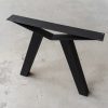 Brug poot - zwart metaal - koker: 8x8 cm