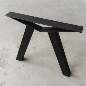 Brug poot - zwart metaal - koker: 8x8 cm
