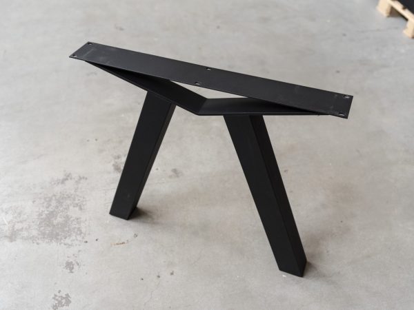 Brug poot - zwart metaal - koker: 8x8 cm