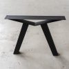 Brug poot - zwart metaal - koker: 8x8 cm - Afbeelding 2