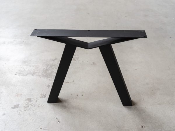 Brug poot - zwart metaal - koker: 8x8 cm - Afbeelding 2