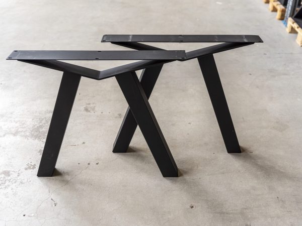 Brug poot - zwart metaal - koker: 8x8 cm - Afbeelding 3