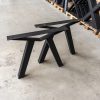 Brug poot - zwart metaal - koker: 8x8 cm - Afbeelding 4