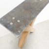 X-poot (bankje) - massief Eiken - koker: 5x5 cm - Afbeelding 5
