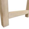 H-poot (bartafel) - massief Eiken - koker: 8x8 cm - Afbeelding 3