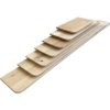 Eiken wandplank met verjongde/facet rand. Elegante wandplanken van massief eiken, in lengtes van 40 tot 170 cm. Verkrijgbaar bij Bouwie