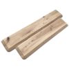 Eiken wandplank met verjongde/facet rand. Elegante wandplanken van massief eiken, in lengtes van 40 tot 170 cm. Verkrijgbaar bij Bouwie