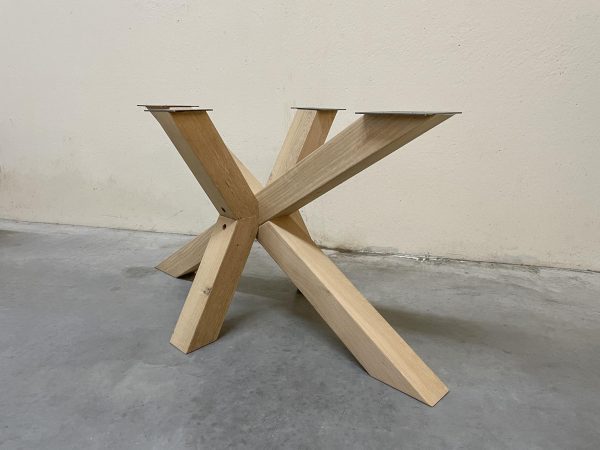 Matrixpoot (L) - massief eiken - 140x70 cm - koker: 10x10 cm