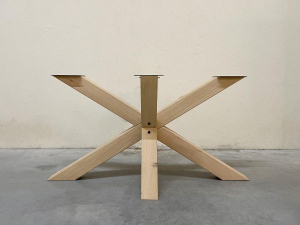 Matrixpoot (L) - massief eiken - 140x70 cm - koker: 10x10 cm - Afbeelding 3