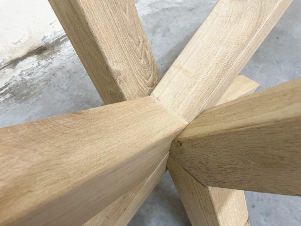 Matrixpoot (L) - massief eiken - 140x70 cm - koker: 10x10 cm - Afbeelding 4