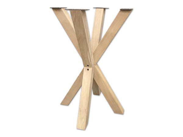 Matrixpoot (bartafel) (xs) - Massief eiken - 70 x 70 cm - Koker: 8x8 cm