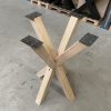 Matrixpoot (bartafel) (xs) - Massief eiken - 70 x 70 cm - Koker: 8x8 cm - Afbeelding 2