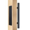 Greepset (greep + kom) - zwart metaal - DH066B - Afbeelding 2