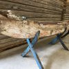 Authentieke kano - hout - Afbeelding 2