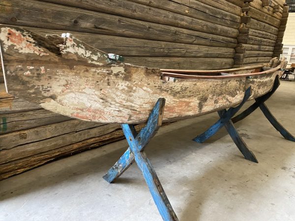 Authentieke kano - hout - Afbeelding 2
