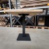 Horeca poot - zwart metaal - 40 x 40 x 72 cm - koker: 8x8 cm - Afbeelding 2