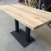 Horeca poot - zwart metaal - 70 x 40 x 72 cm - koker: 8x8 cm - Afbeelding 2