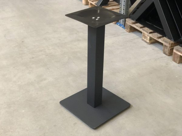 Horeca poot - zwart metaal - 40 x 40 x 72 cm - koker: 8x8 cm - Afbeelding 4