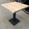 Horeca poot - zwart metaal - 40 x 40 x 72 cm - koker: 8x8 cm