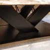 V-poot (salon) - zwart metaal - koker: 20x10 cm - Afbeelding 2