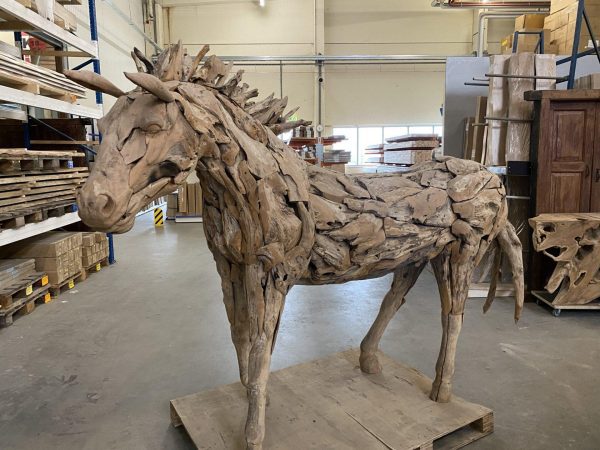Levensgroot paard - hout