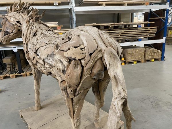 Levensgroot paard - hout - Afbeelding 4