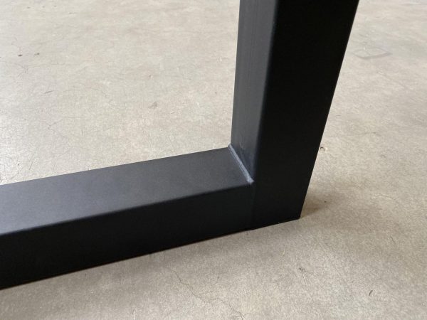 U-poot (smal) - zwart metaal - koker: 8x8 cm - Afbeelding 2