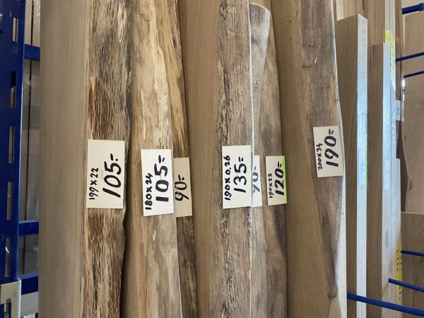 Wandplanken recht & boomstam (lange lengtes) - massief oud Eiken - 40 & 50 mm - Afbeelding 3