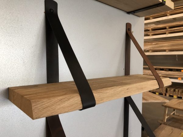 Wandplank recht - Massief oud eiken - 40 mm - Afbeelding 6