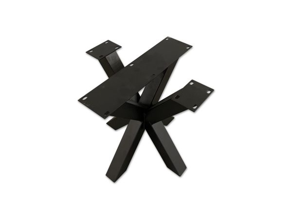 Matrixpoten (salontafel) - zwart metaal - 40 x 40 cm - koker: 5x5 cm - Afbeelding 4