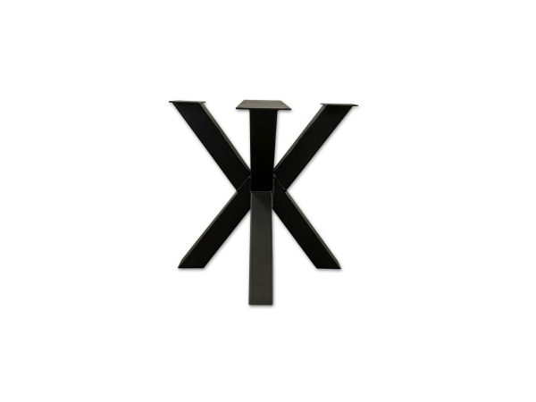 Matrixpoten (salontafel) - zwart metaal - 40 x 40 cm - koker: 5x5 cm - Afbeelding 3