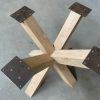 Matrixpoot (M) - massief Eiken - 80 x 80 cm - koker: 10x10 cm - Afbeelding 4
