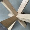 Matrixpoot (M) - massief Eiken - 80 x 80 cm - koker: 10x10 cm - Afbeelding 3